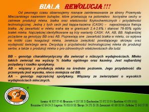 Białkowa Rewolucja