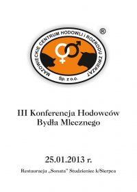 III Konferencja Hodowców Bydła Mlecznego