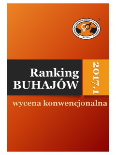 Ranking BUHAJÓW 2017.1 - wycena konwencjonalna